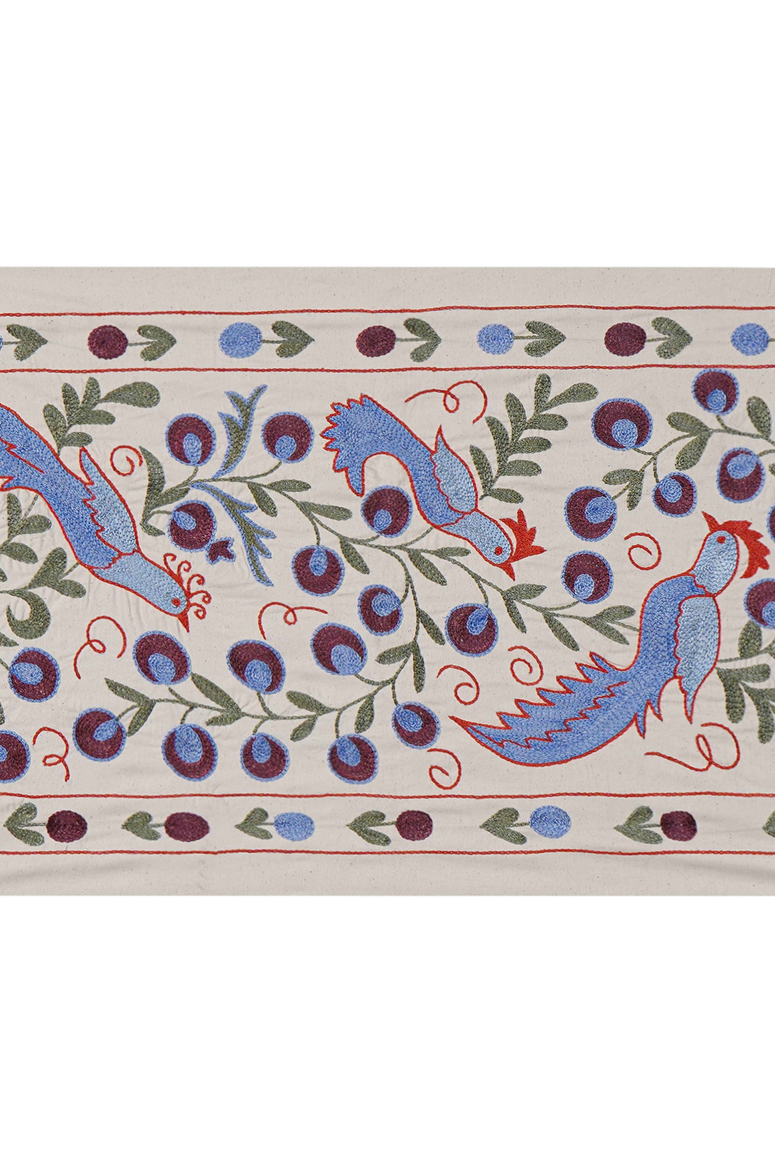 Bird Suzani Wall Hanging & Tablecloth | 18'' x 37''