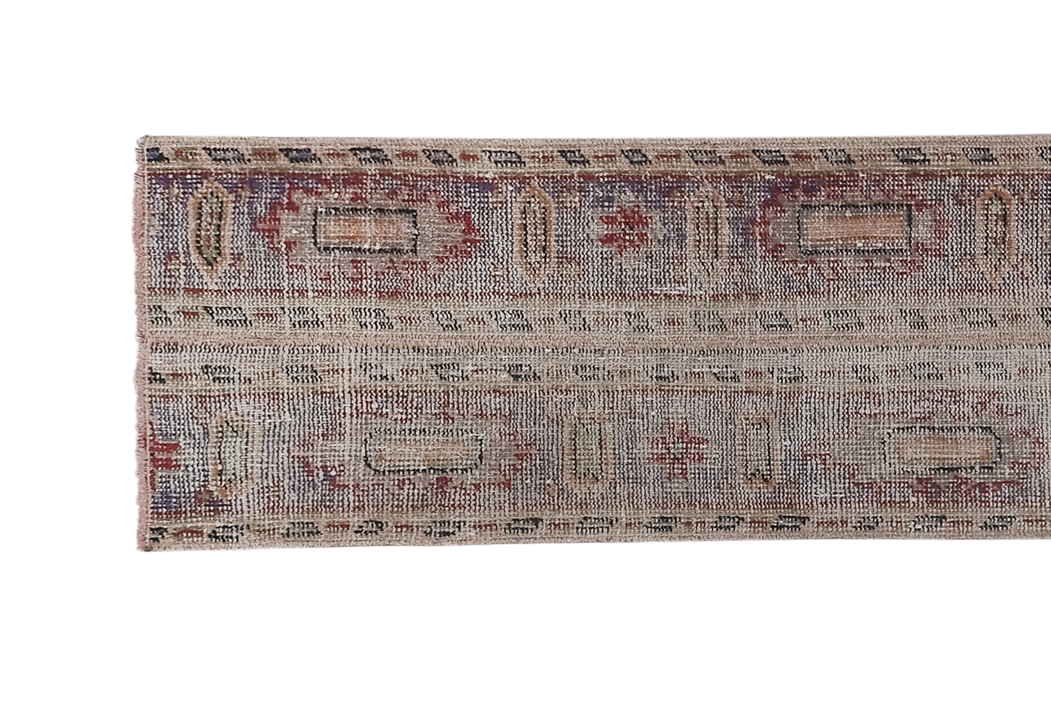 Vintage Kurdish Runner Rug 1'8'' x 9'5''