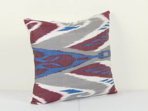 Silk Ikat Velvet Pillow Cover | 13'' x 15''