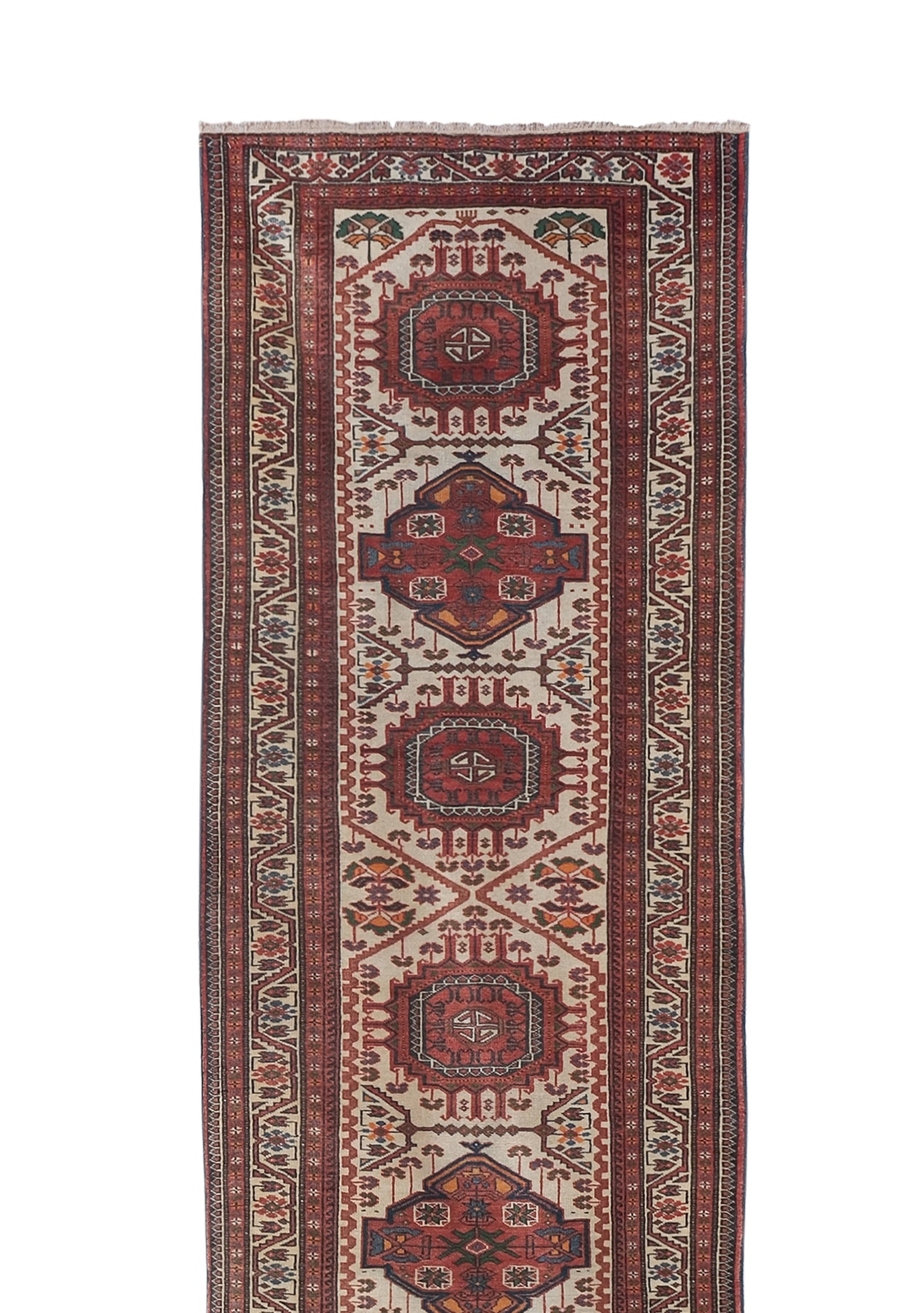 Vintage Turkish Anatolian Runner 2'9'' x 13'6''
