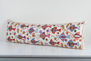 Fish Suzani Bedding Pillow Cover | 18'' x 55''