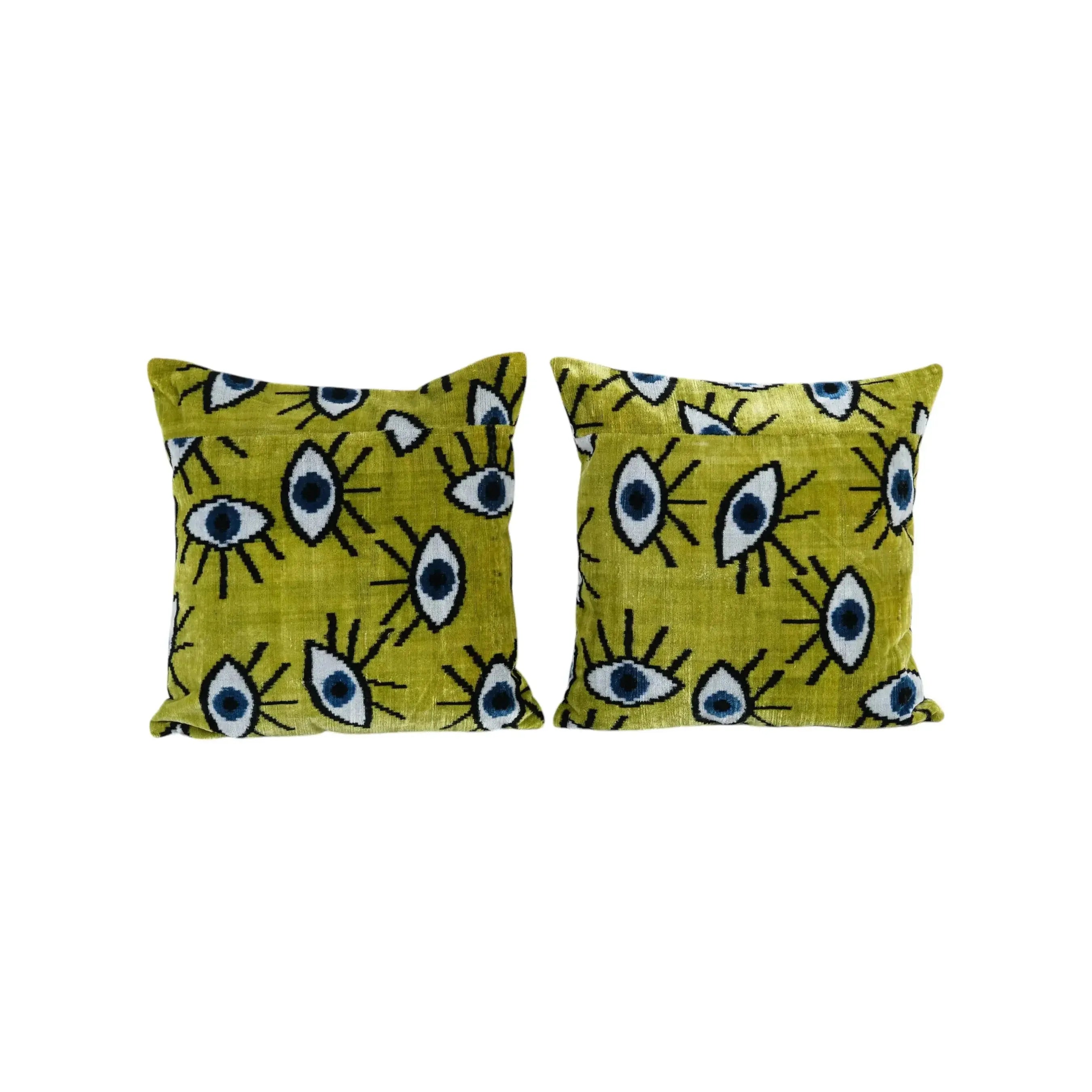 Silk Ikat Velvet Pillow Cover | 20'' x 20''