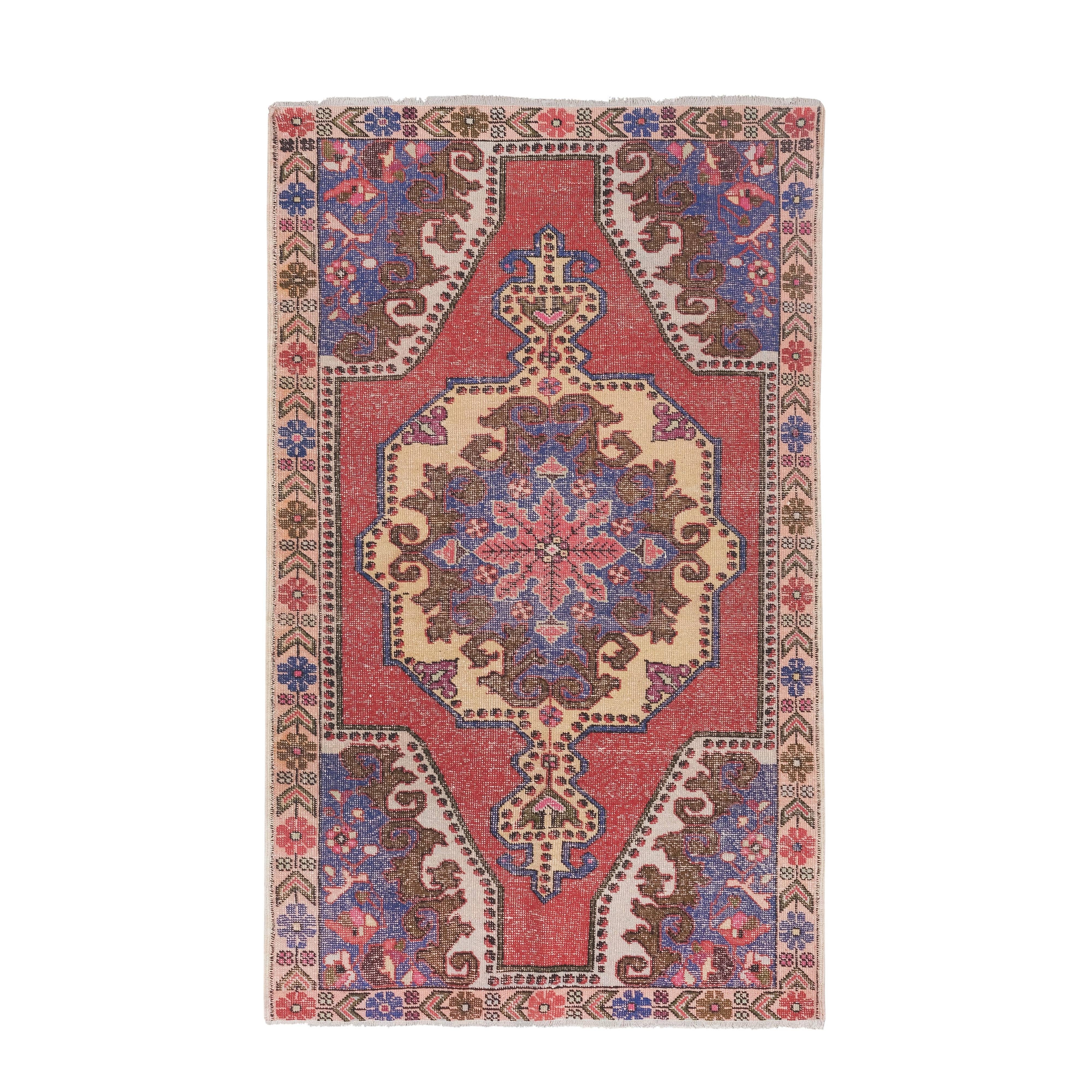 Vintage Turkish Rug 4'6'' x 7'3''