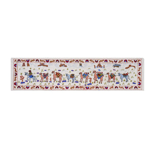 Hand-Embroidered Suzani Wall Hanging & Bedspread 1'8'' x 6'1''