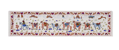 Horse Silk Suzani Wall Hanging & Bedspread | 1'6'' x 6'1''