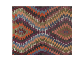 Vintage Turkish Kilim Rug 4'11'' x 11'10''