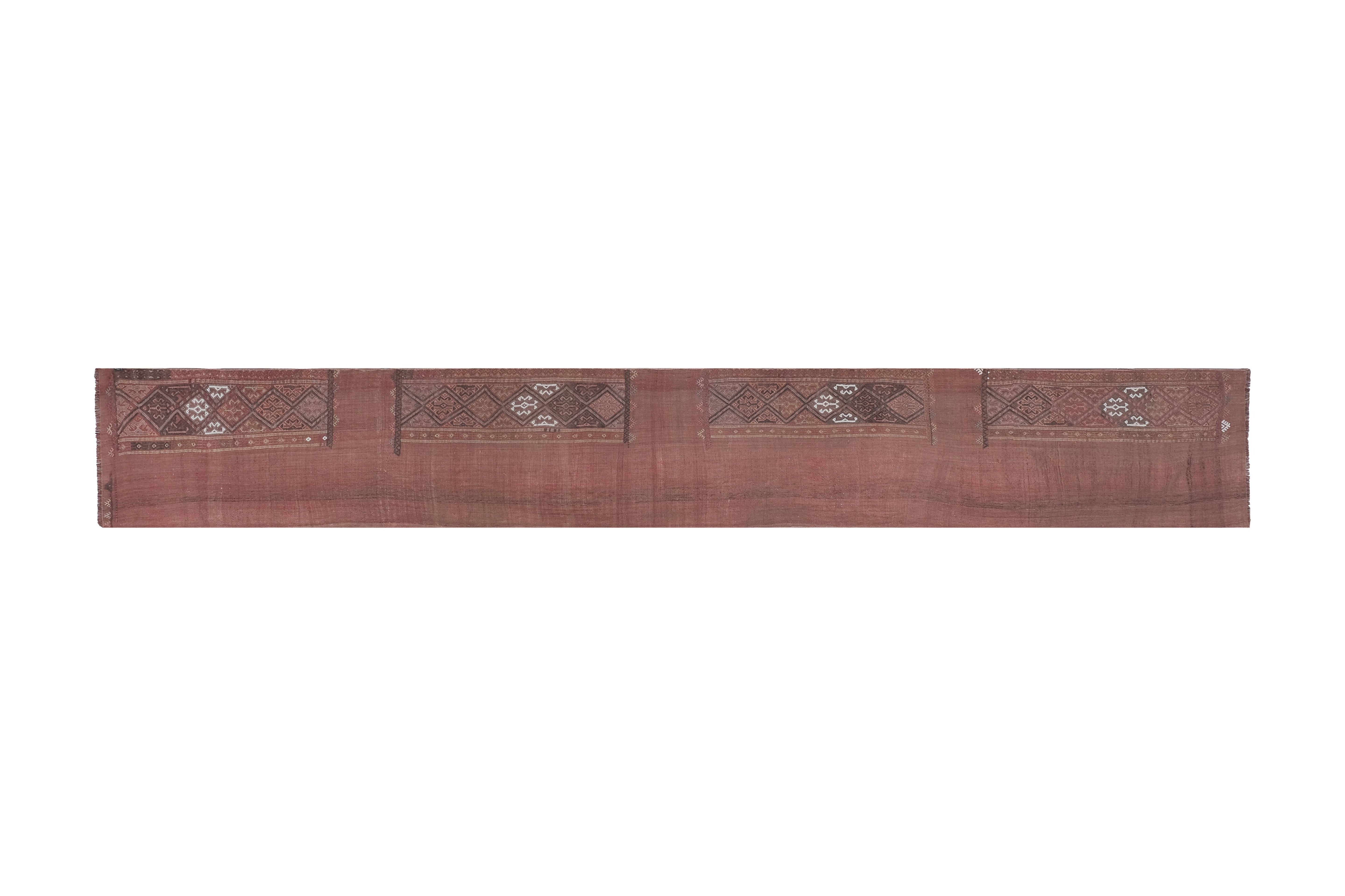 Vintage Kilim Runner 2' x 15'1''