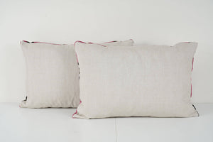 Silk Ikat Velvet Pillow Cover Set of 2 | 16'' x 24''