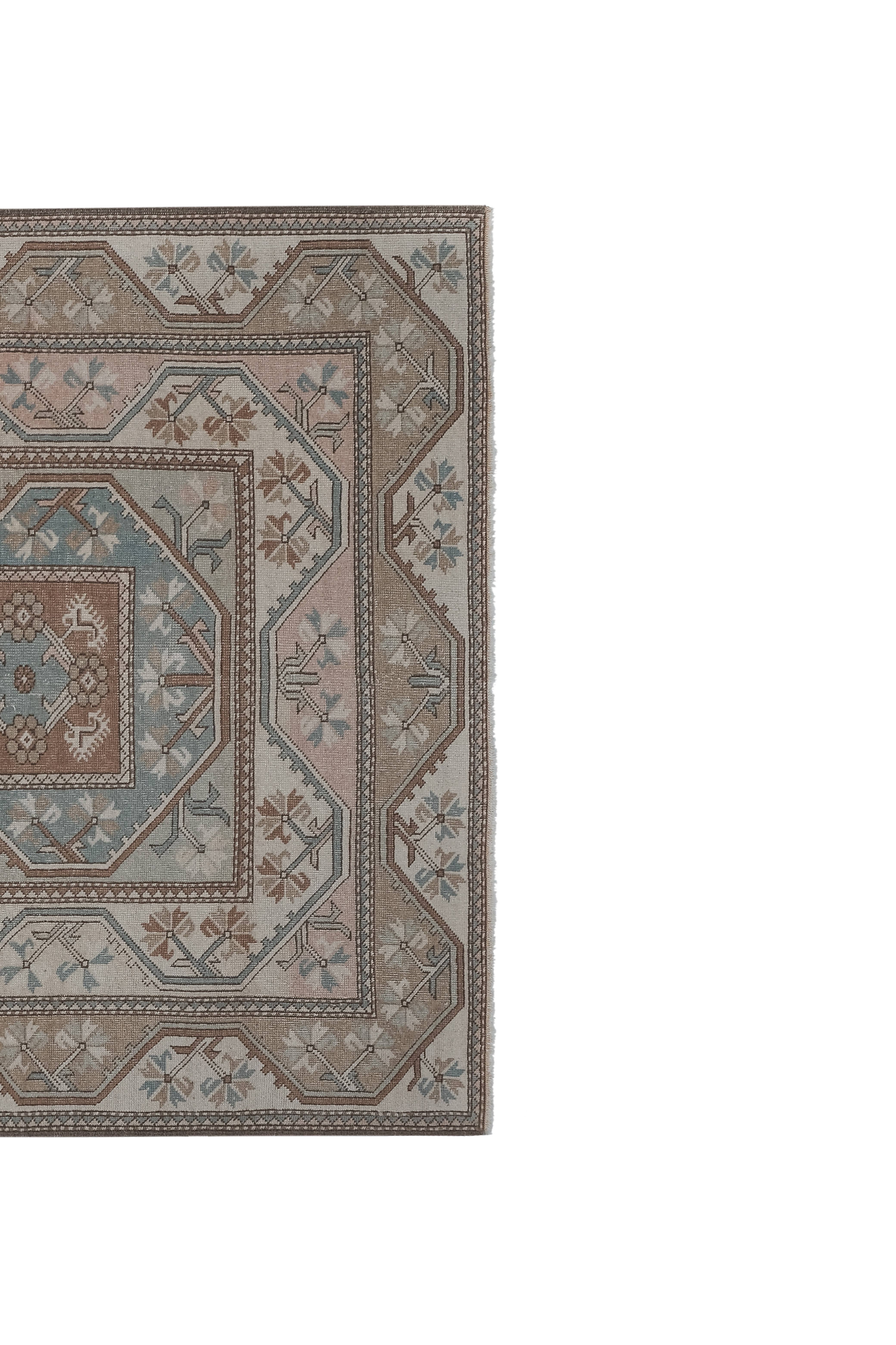 Vintage Oushak Rug 5'2'' x 8'11''