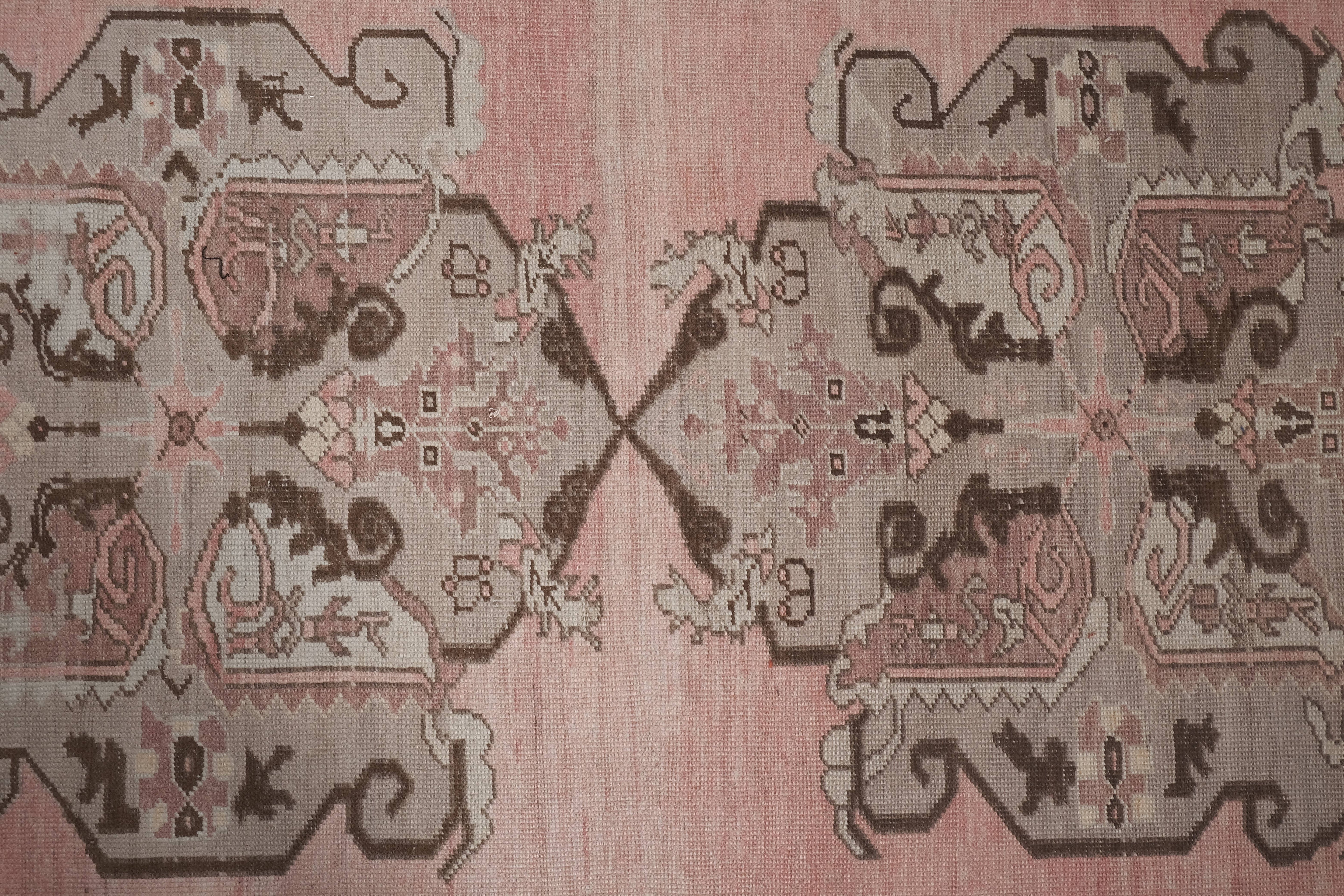 Vintage Turkish Karapinar Runner Rug 3'3'' x 21'4''