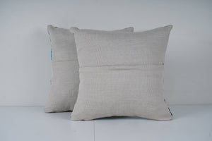 Uzbek Roller Printed Pillow Cover Set of 2 | 16'' x 16''