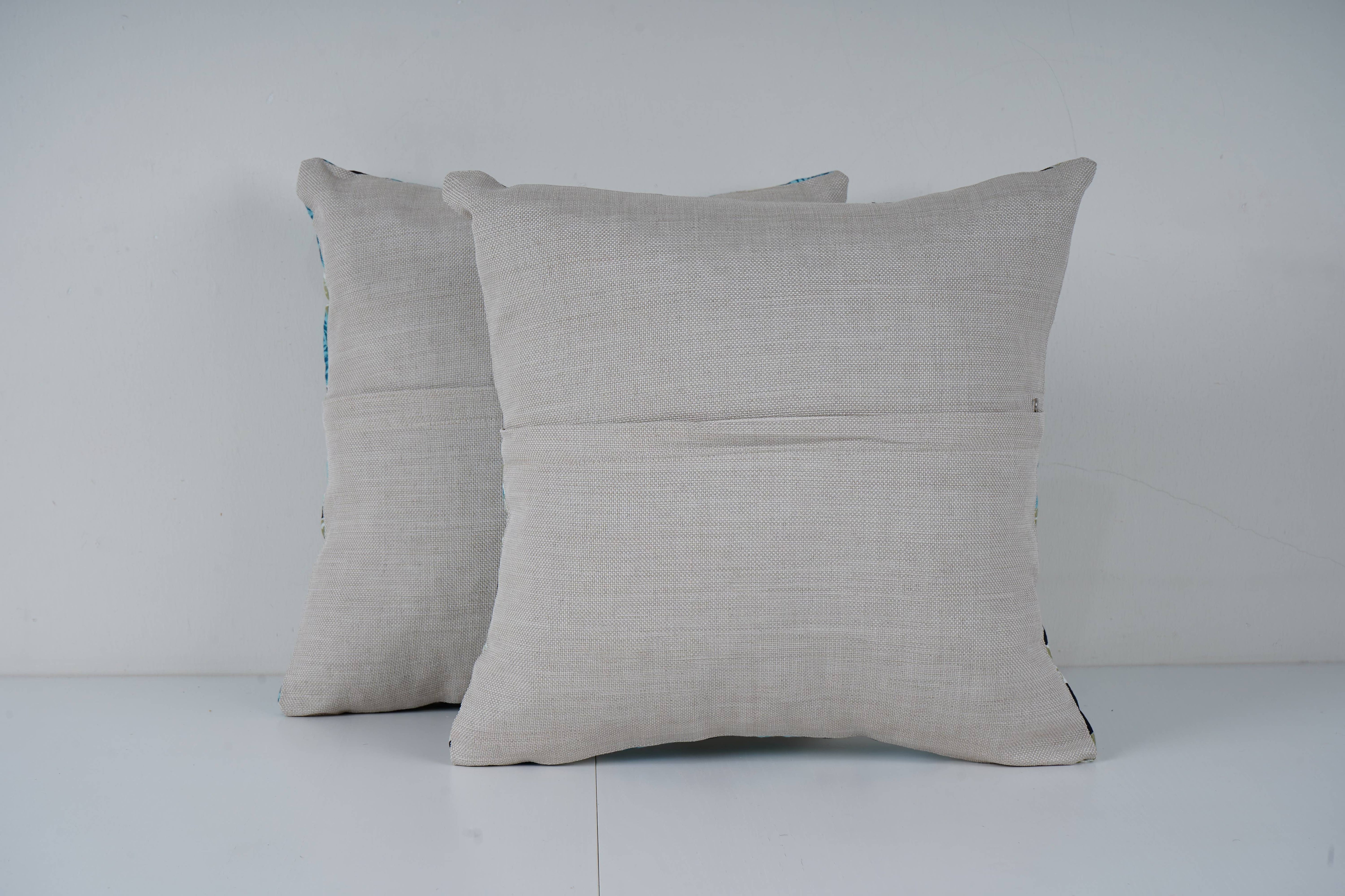 Uzbek Roller Printed Pillow Cover Set of 2 | 16'' x 16''