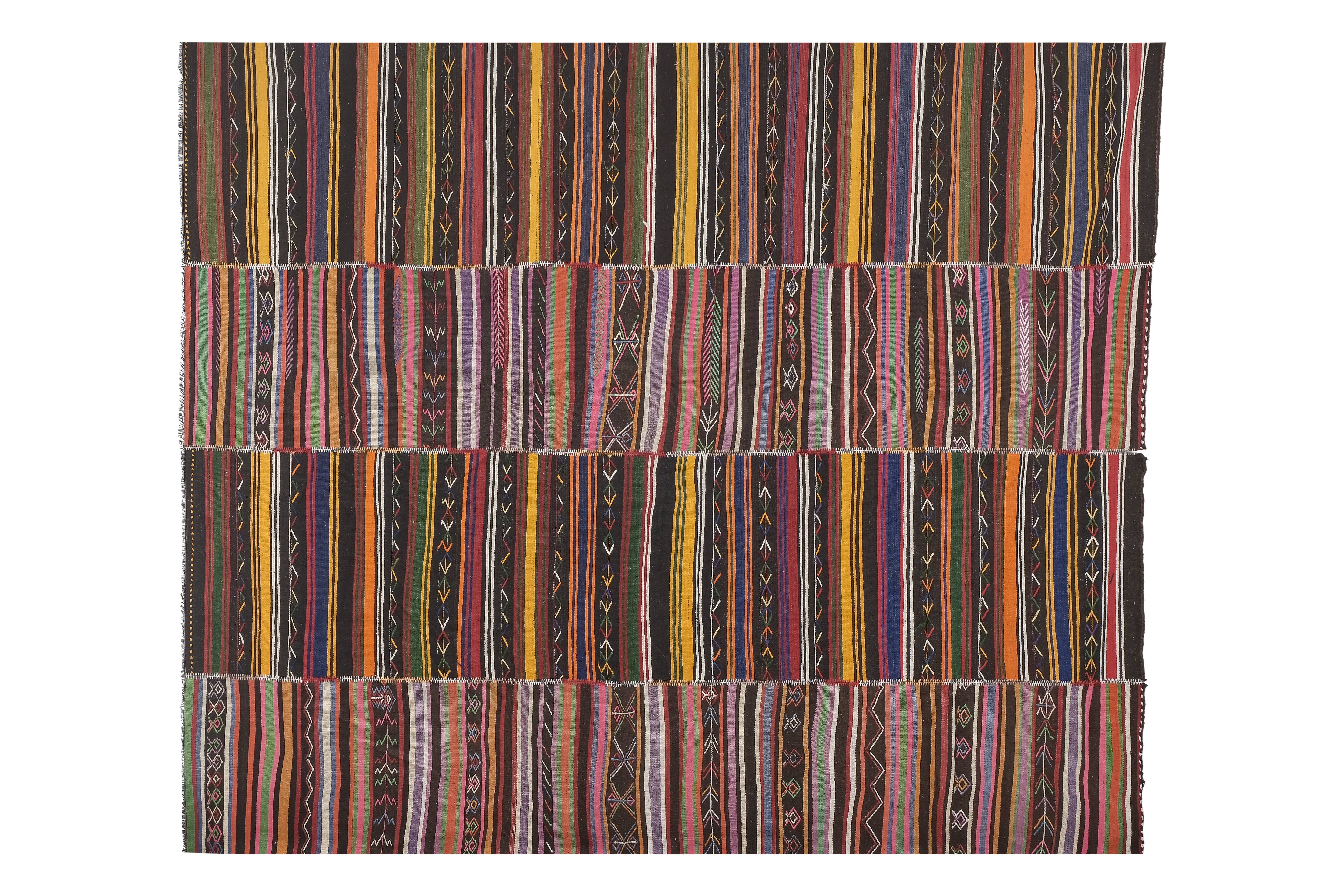 Vintage Turkish Kilim Rug 10' x 11'5''