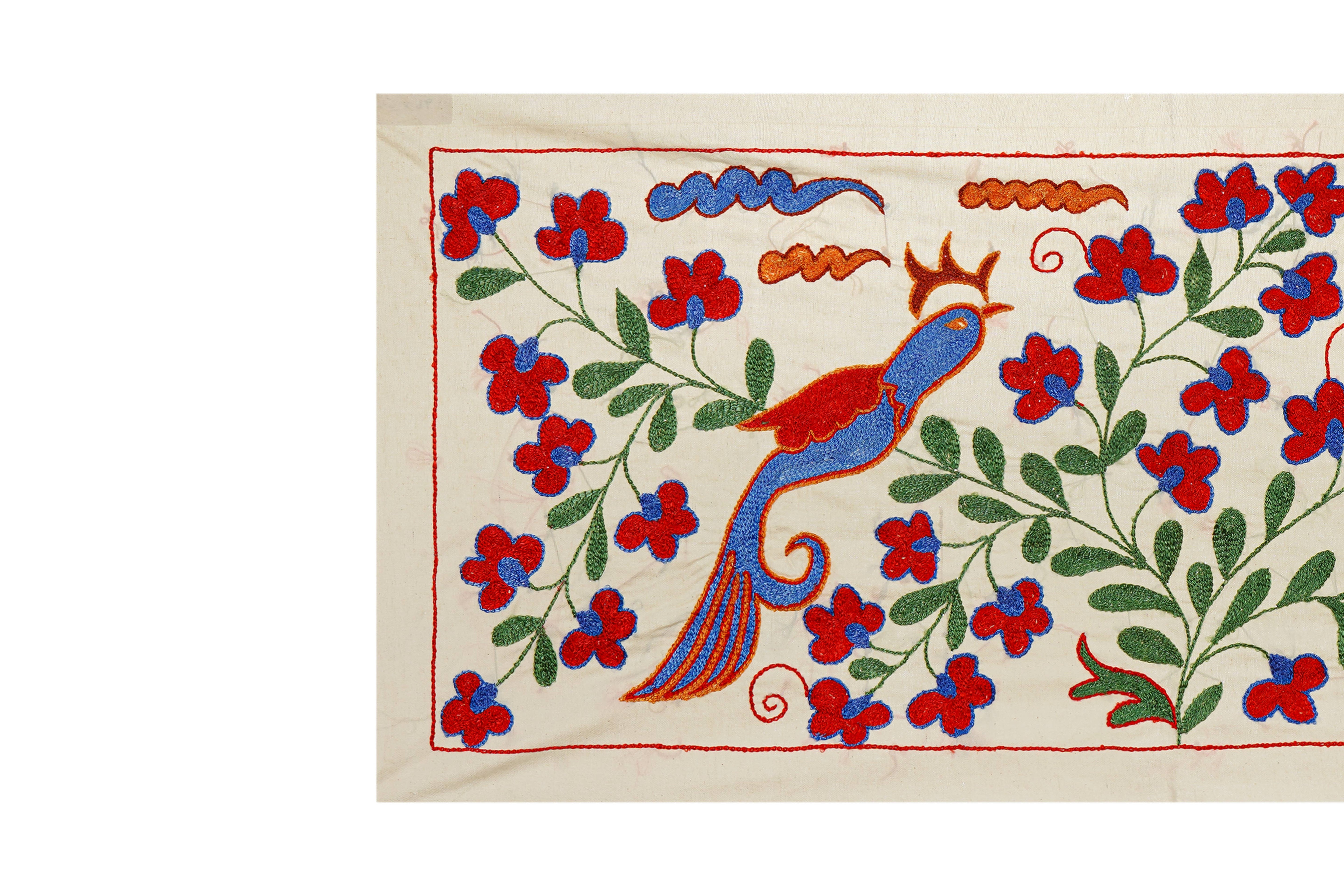 Bird Suzani Table Runner | 17'' x 37''