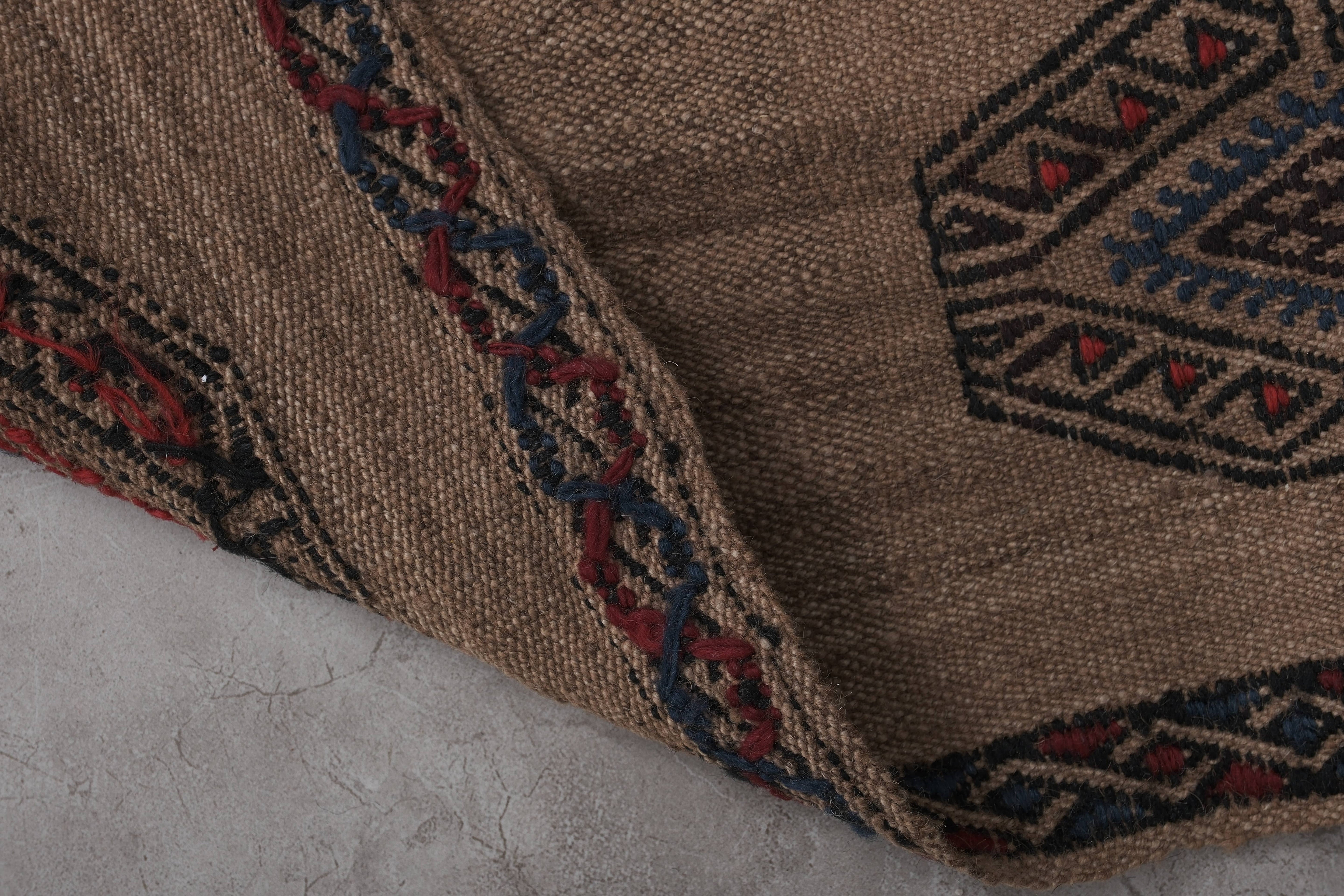 Vintage Turkish Kilim Runner 1'4'' x 13'1''