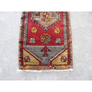 Vintage Oushak Rug 18'' x 43''
