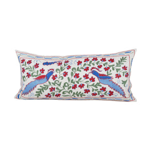 Bird Suzani Bedding Pillow Cover | 18'' x 38''