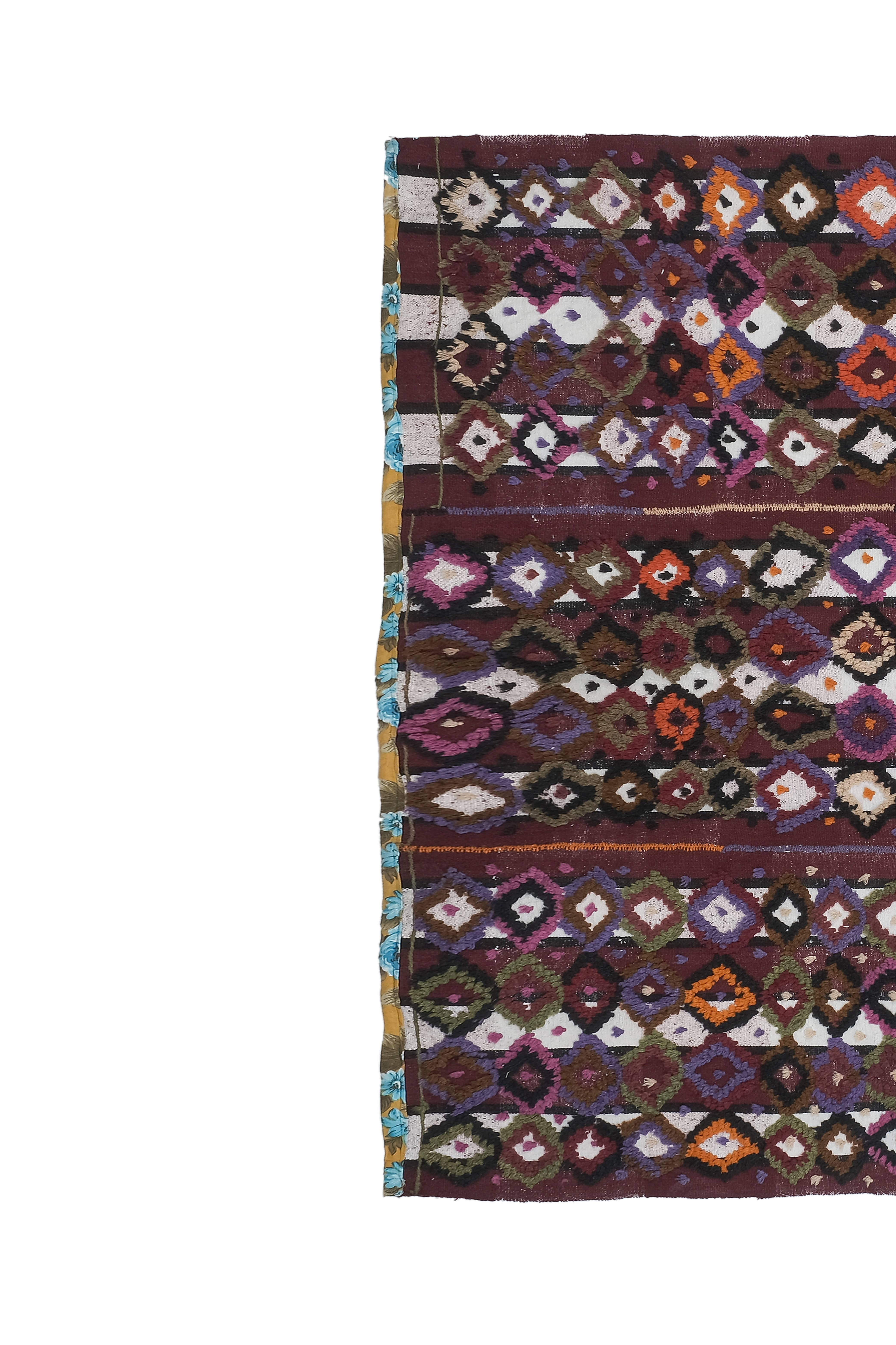 Vintage Turkish Tulu Rug 5'6'' x 7'1''