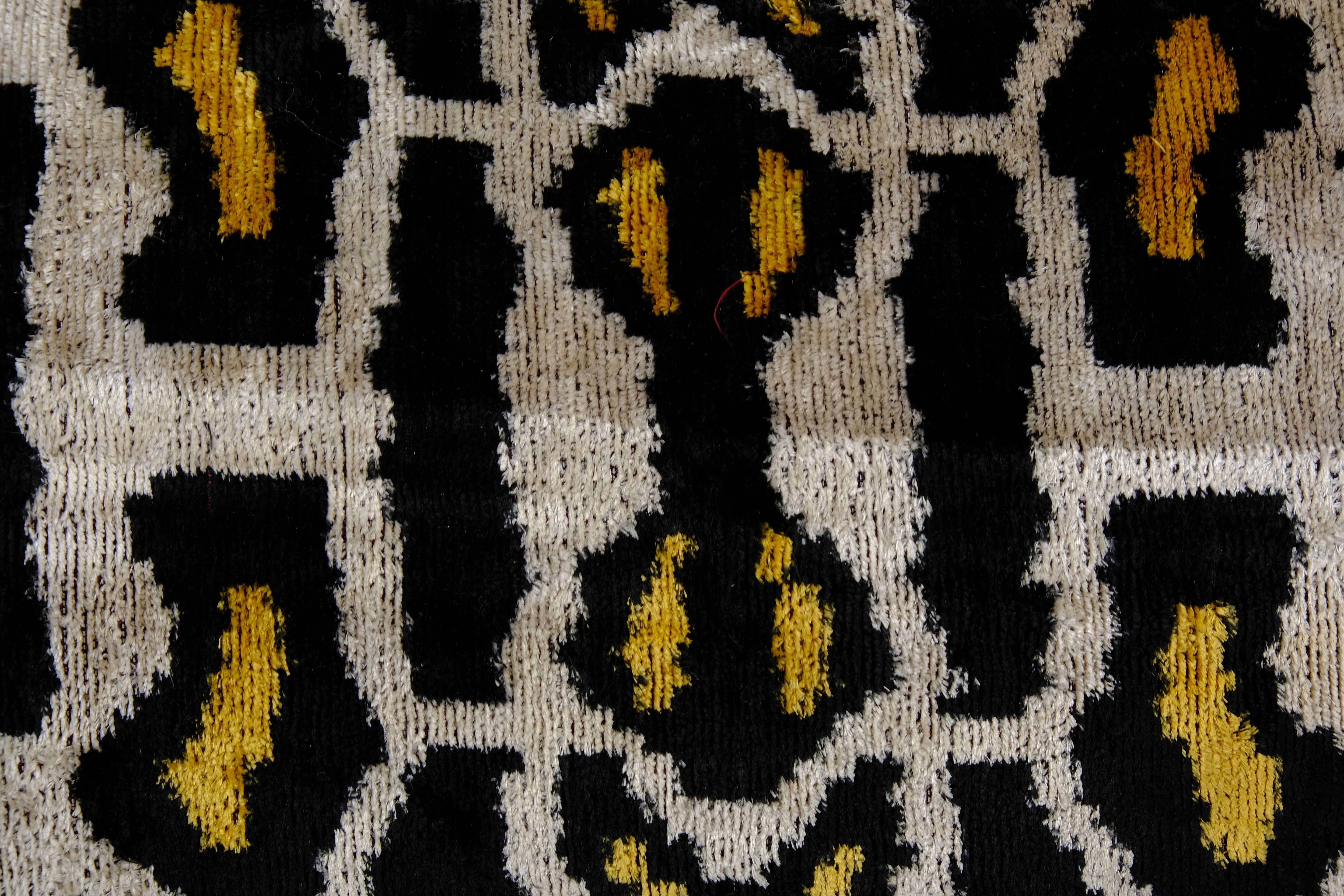 Silk Ikat Velvet Pillow Cover | 15'' x 45''