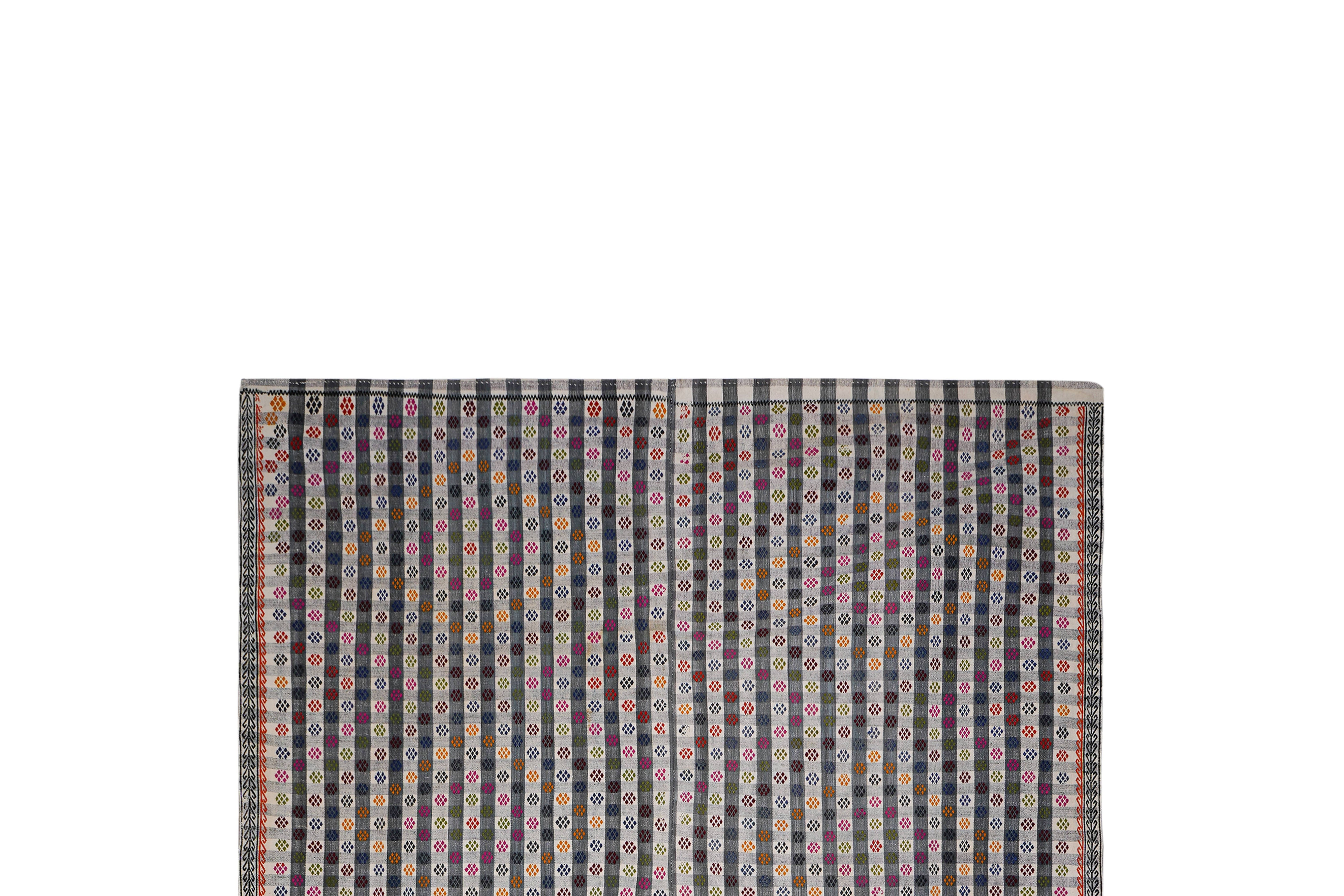 Vintage Adana Kilim Rug 6'9'' x 9'9''