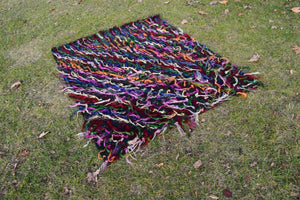 Vintage Turkish Tulu Rug 4'7'' x 5'5''