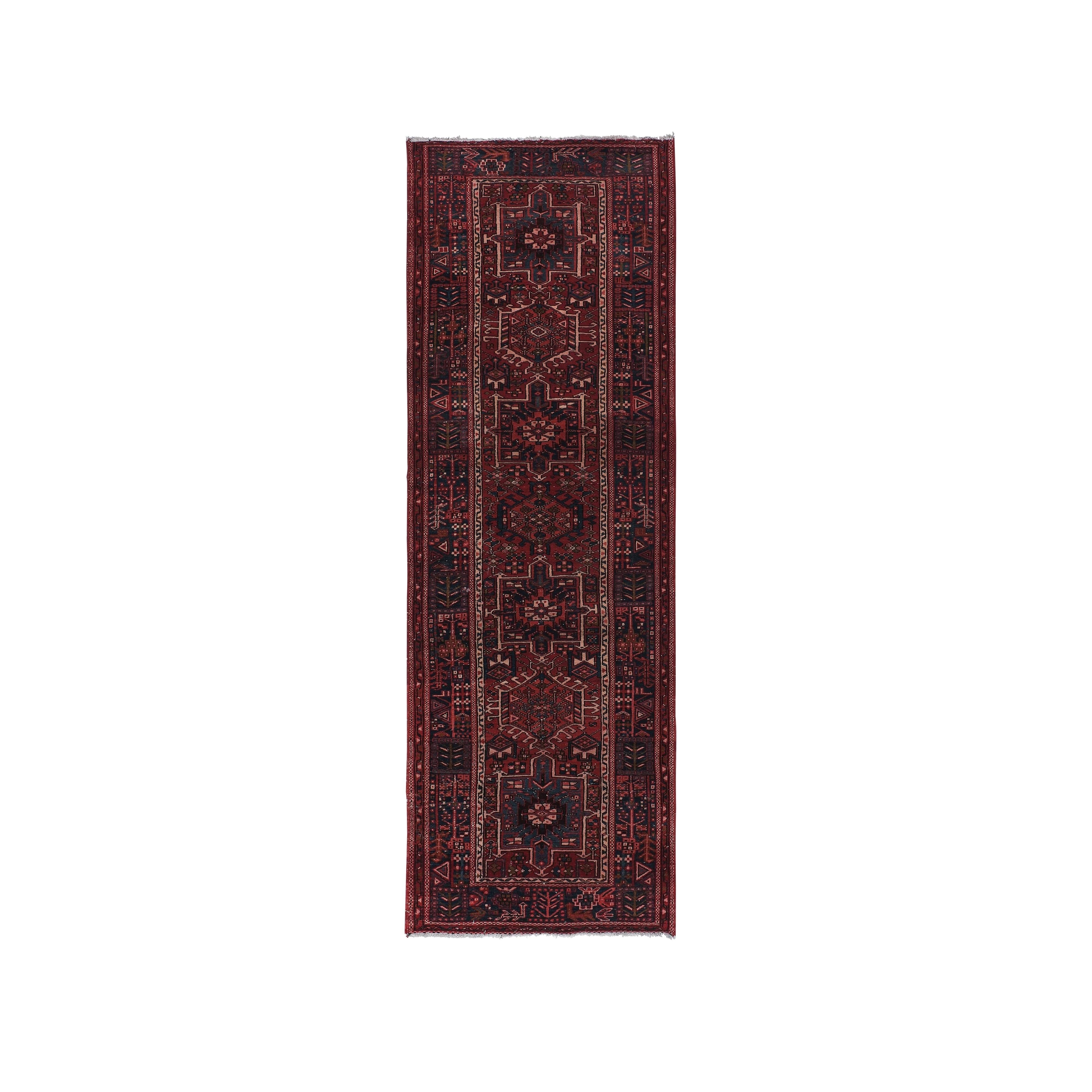 Vintage Turkish Anatolian Runner Rug 3'8'' x 10'8''