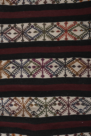Vintage Turkish Kilim Runner 2'2'' x 15'2''