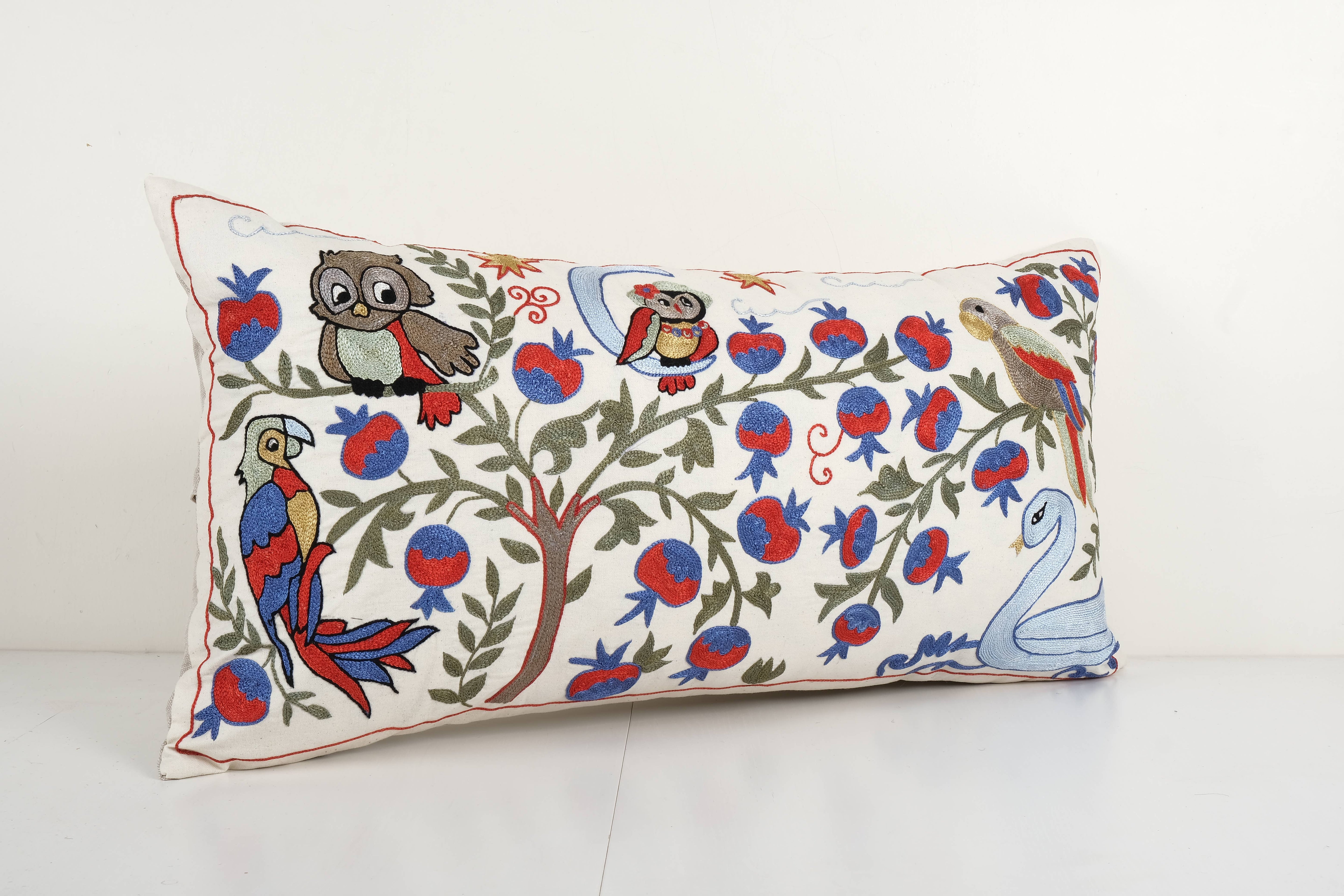 Duck Suzani Bedding Pillow Cover | 18'' x 34''