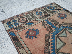 Vintage Turkish Anatolian Runner 3'3'' x 12'9''