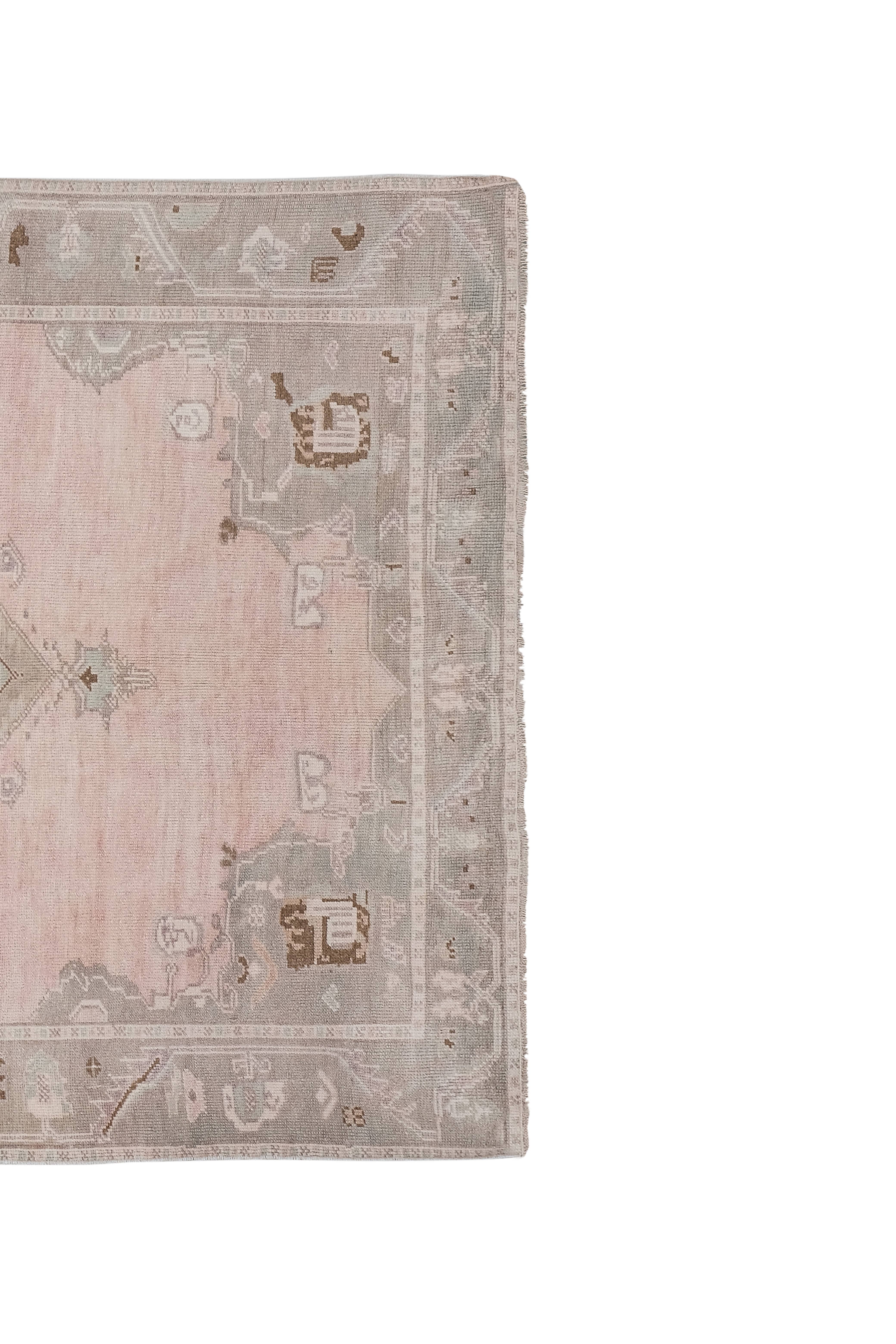 Vintage Oushak Rug 5'6'' x 8'7''