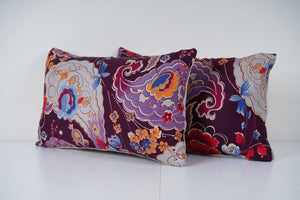 Uzbek Roller Printed Pillow Cover Set of 2 | 11'' x 20''