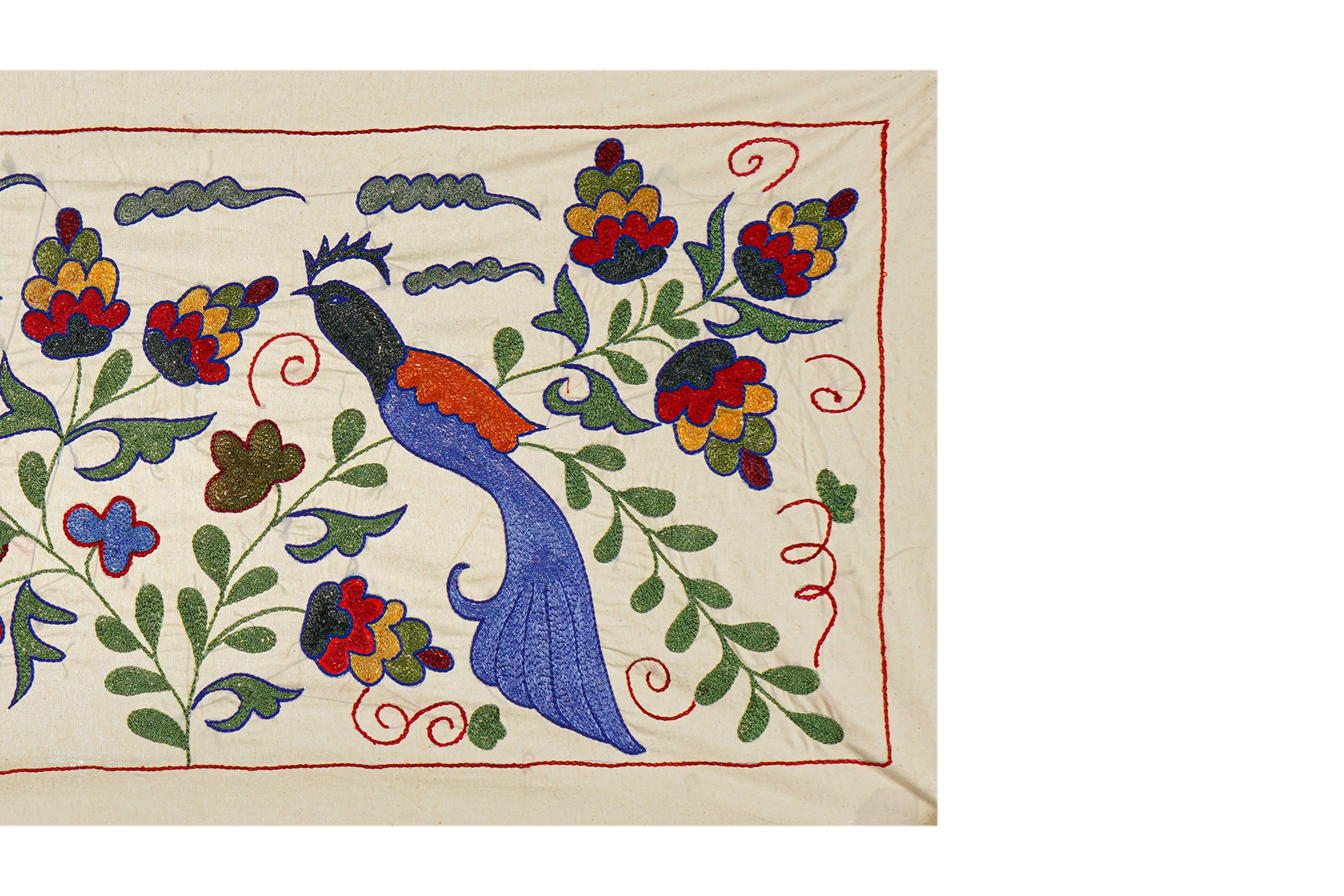 Bird Suzani Table Runner | 17'' x 33''