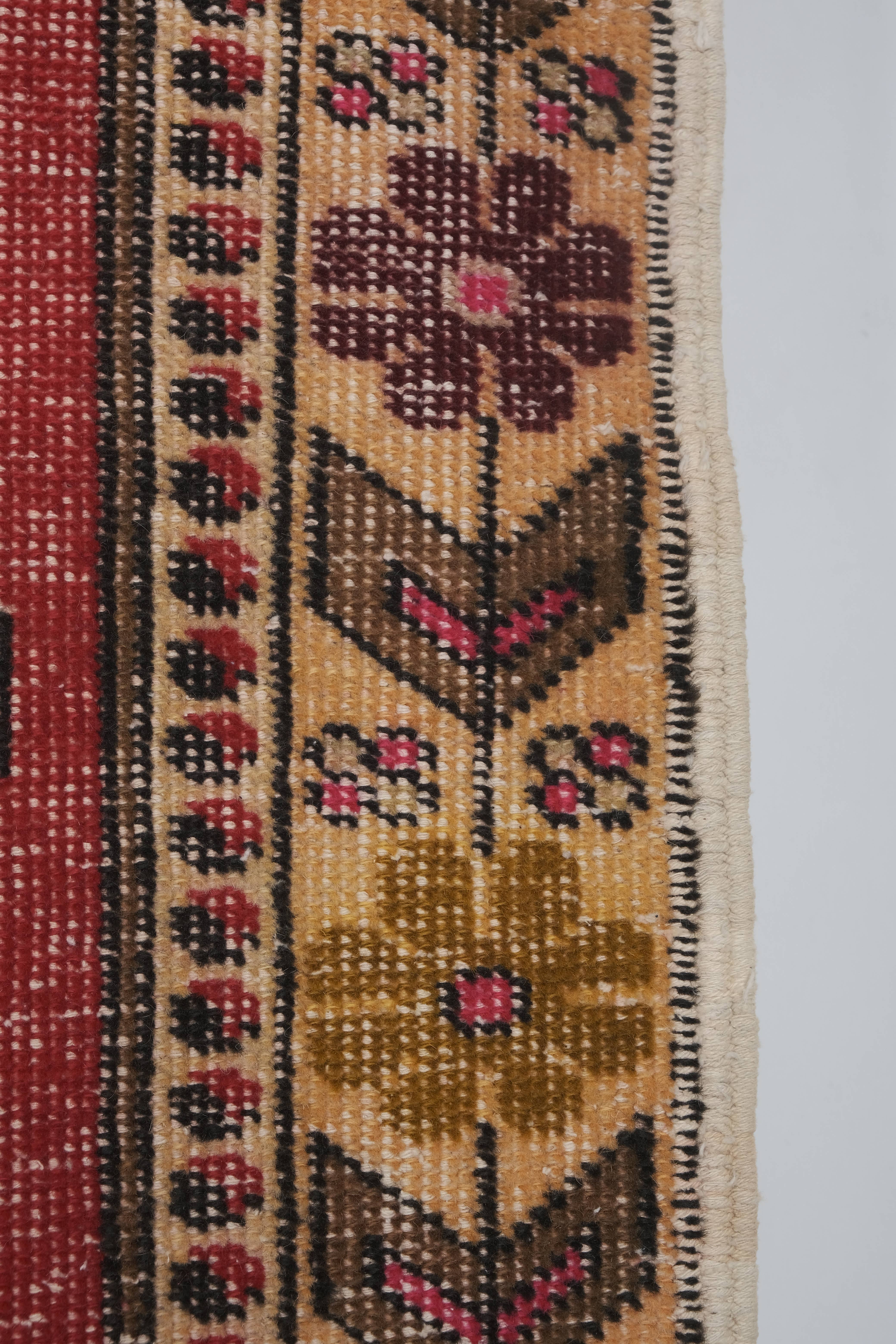 Vintage Turkish Rug 4'8'' x 7'1''