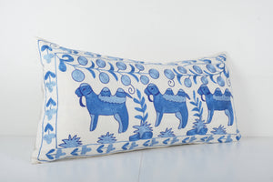 Camel Suzani Bedding Pillow Cover | 18'' x 36''