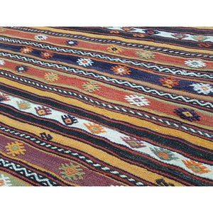 Vintage Turkish Kilim Rug 4'6'' x 7'2''