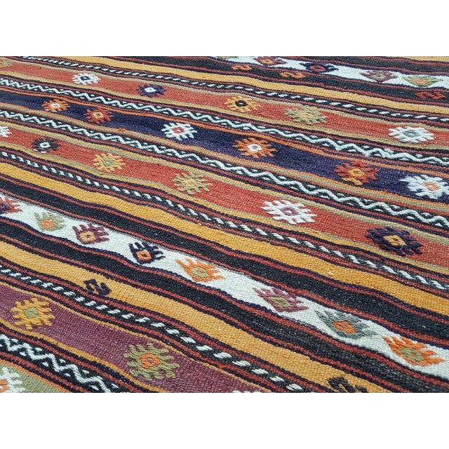 Vintage Turkish Kilim Rug 4'6'' x 7'2''