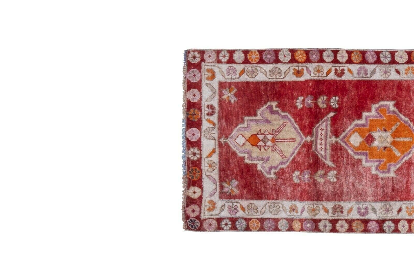 Vintage Herki Oushak Runner 2'9'' x 11'4''
