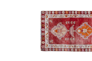 Vintage Herki Oushak Runner 2'9'' x 11'4''