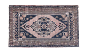 Vintage Turkish Konya Rug 4' x 6'9''