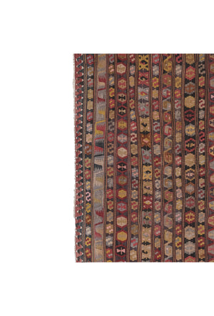 Vintage Turkish Kilim Rug 5'2'' x 7'11''