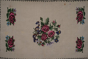 Vintage Turkish Kilim Rug 37'' x 52''