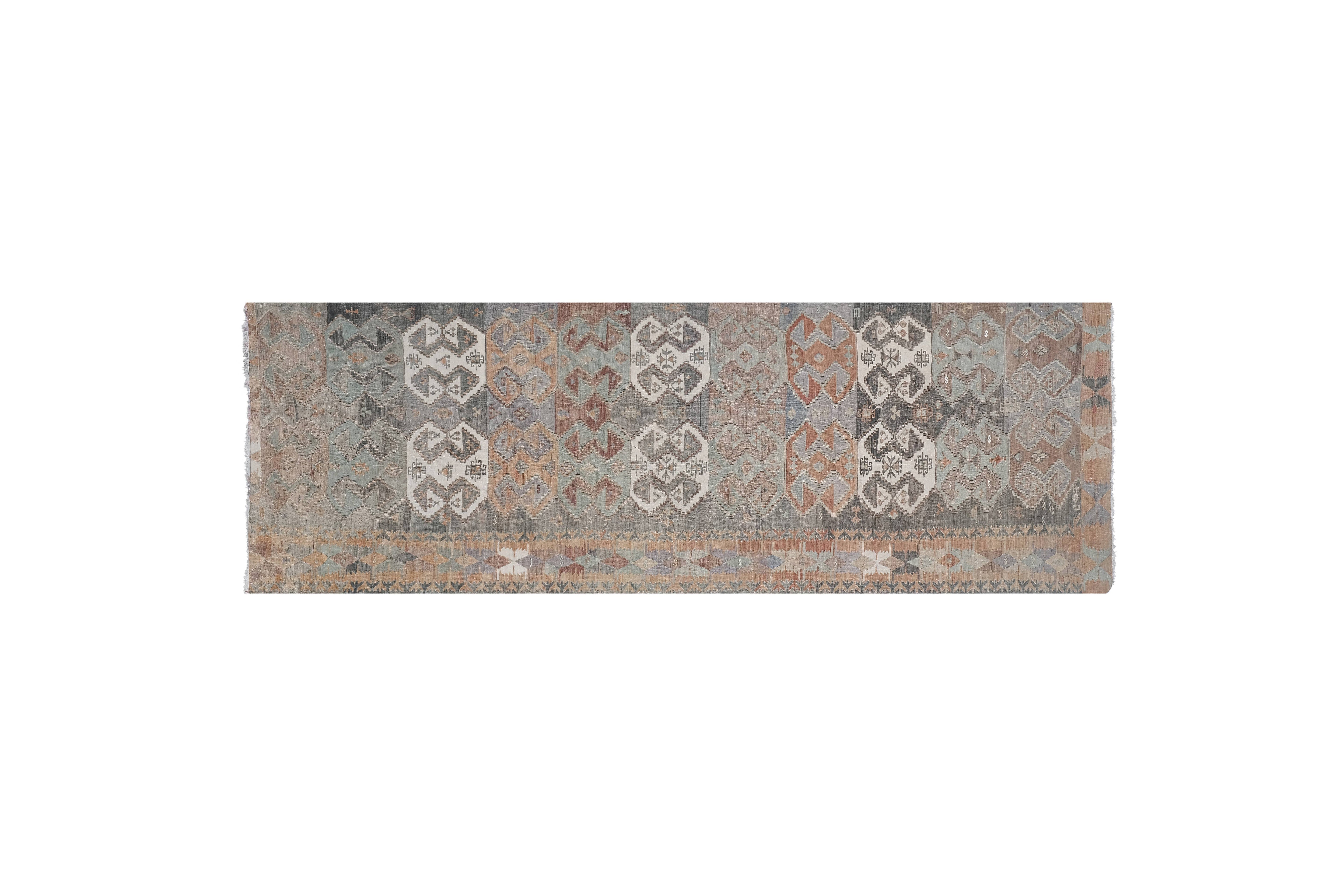 Vintage Kilim Runner 4' x 12'