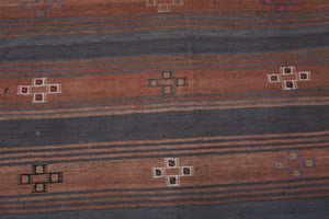 Vintage Turkish Kilim Rug 3'9'' x 9'4''