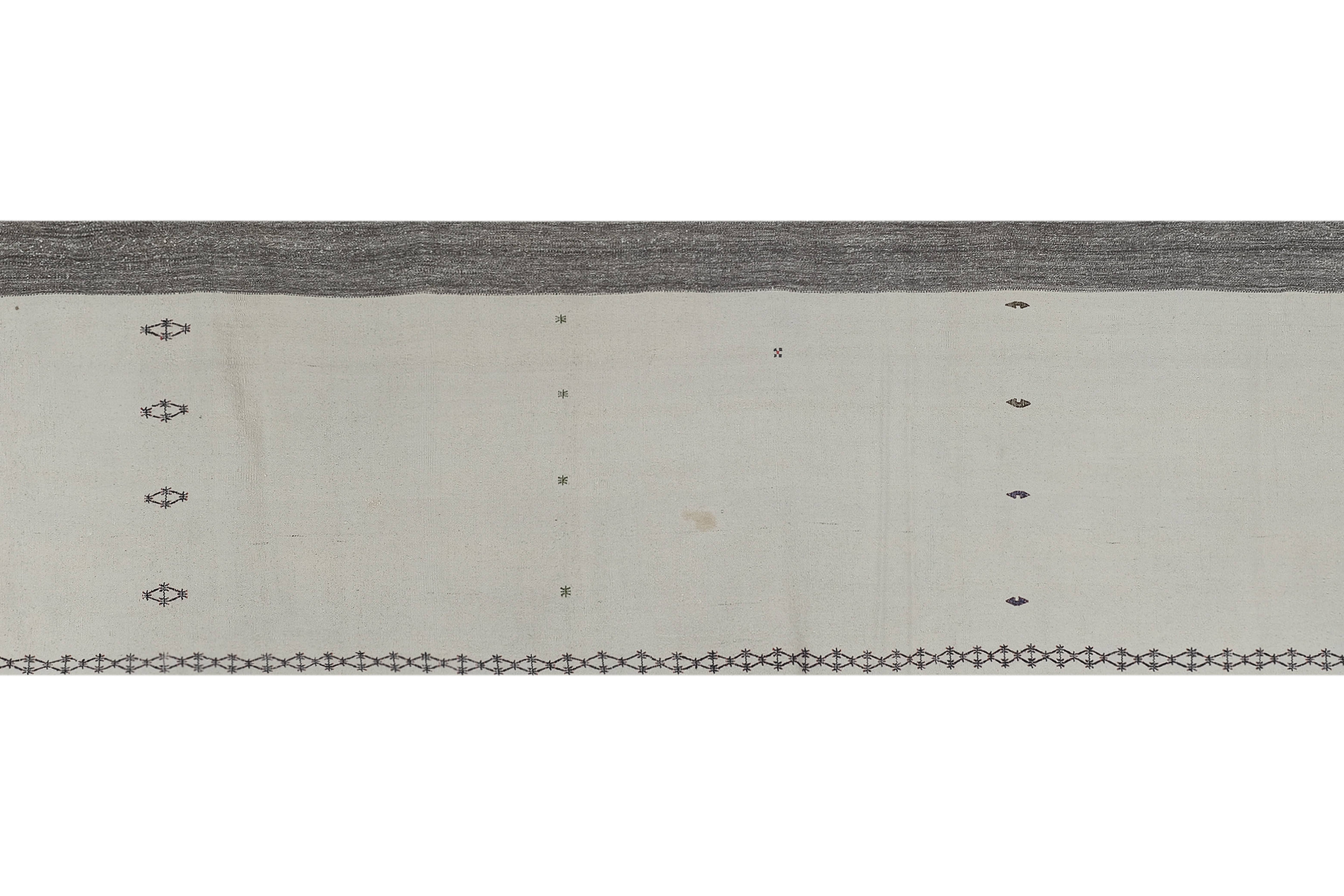 Vintage Turkish Kilim Runner 3'1'' x 10'6''