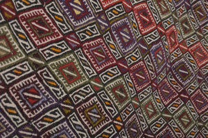 Vintage Turkish Anatolian Kilim Rug 4'6'' x 11'7''