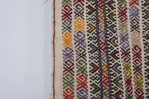 Vintage Turkish Anatolian Kilim Rug 4'6'' x 11'7''