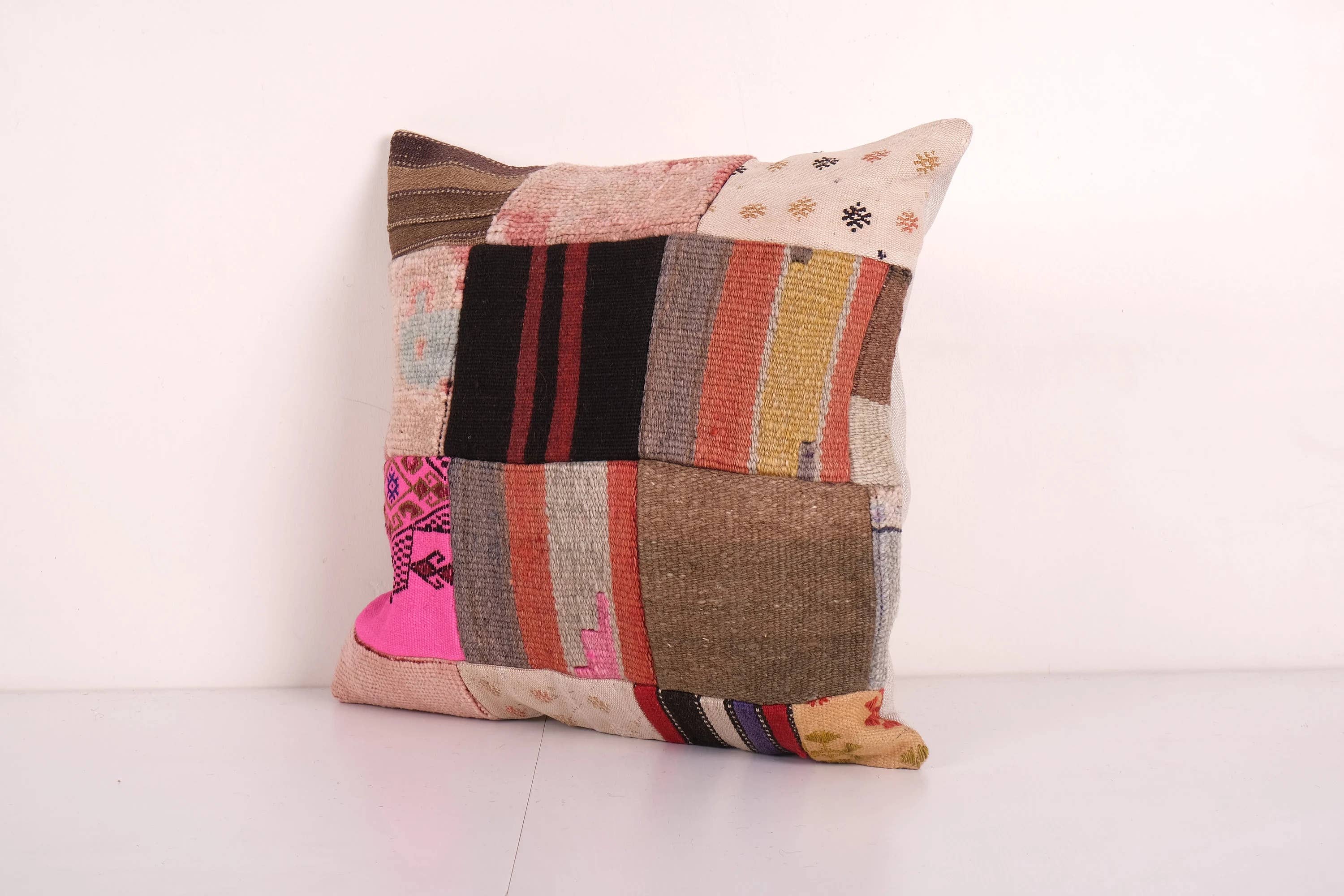 Kilim Patchwork Pillow Cover | 20'' x 20''