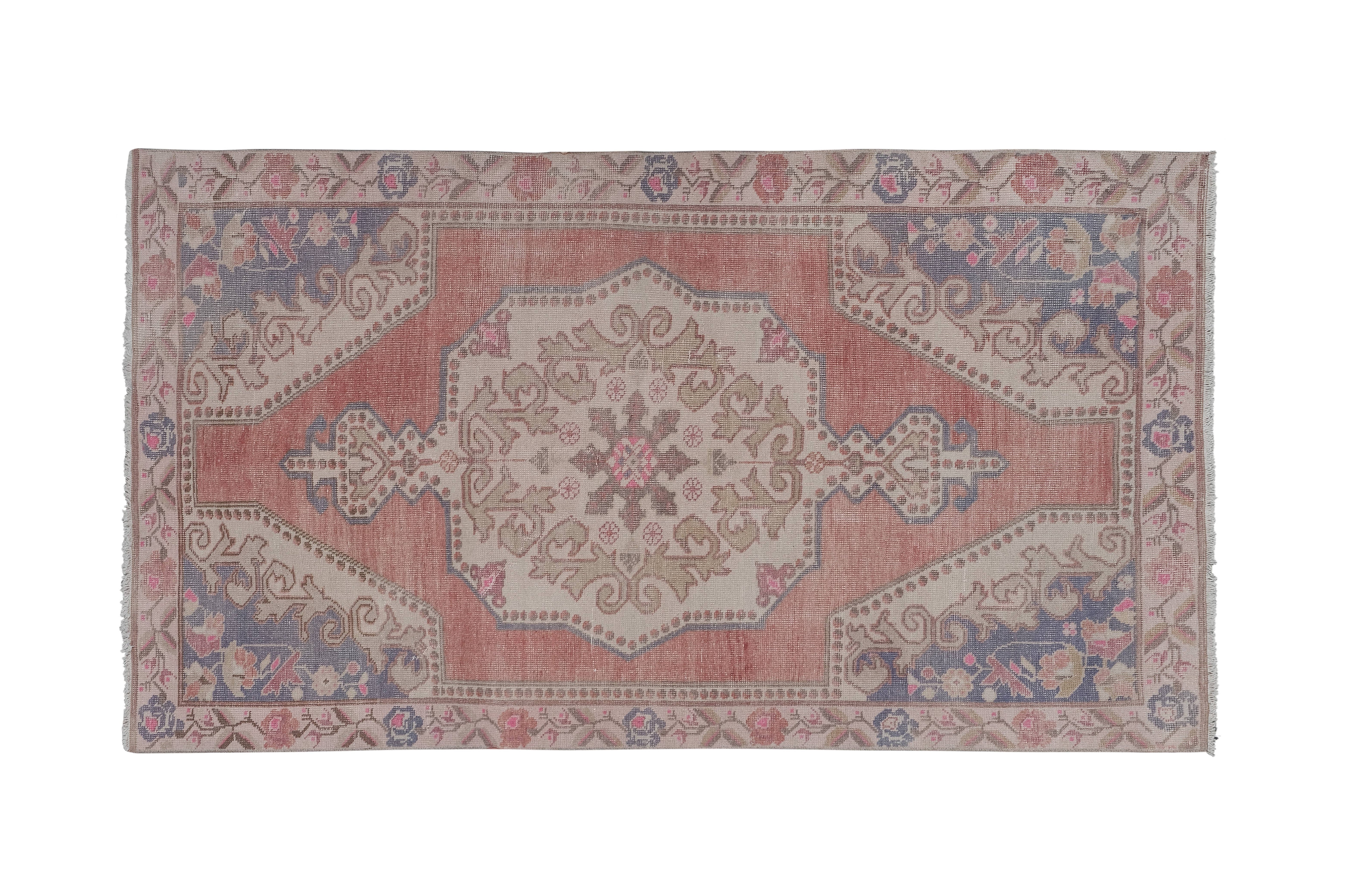 Vintage Turkish Anatolian Rug 4'5'' x 7'5''