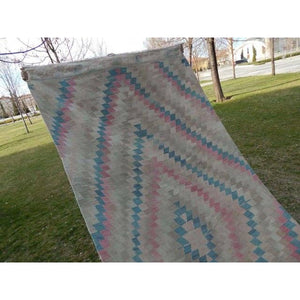 Vintage Turkish Kilim Runner 4'9'' x 11'1''