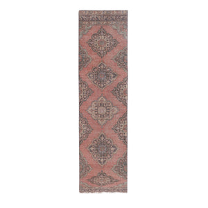 Vintage Turkish Runner Rug 3'2'' x 11'11''